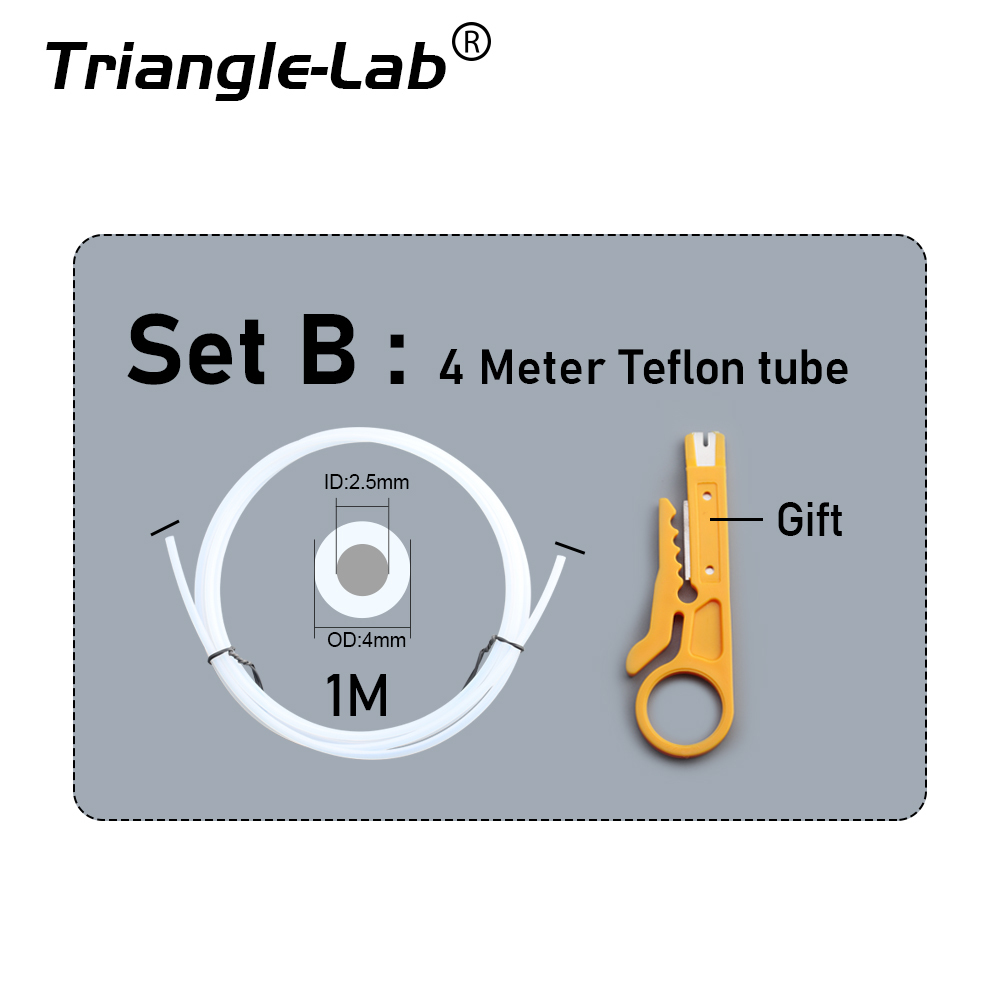 PTFE PLUS Translucent Teflon tube ID 2.5MM OD 4MM