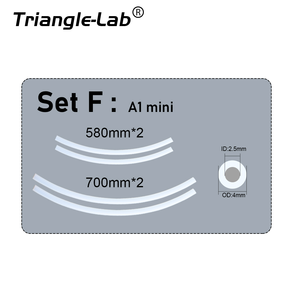 PTFE PLUS Translucent Teflon tube ID 2.5MM OD 4MM