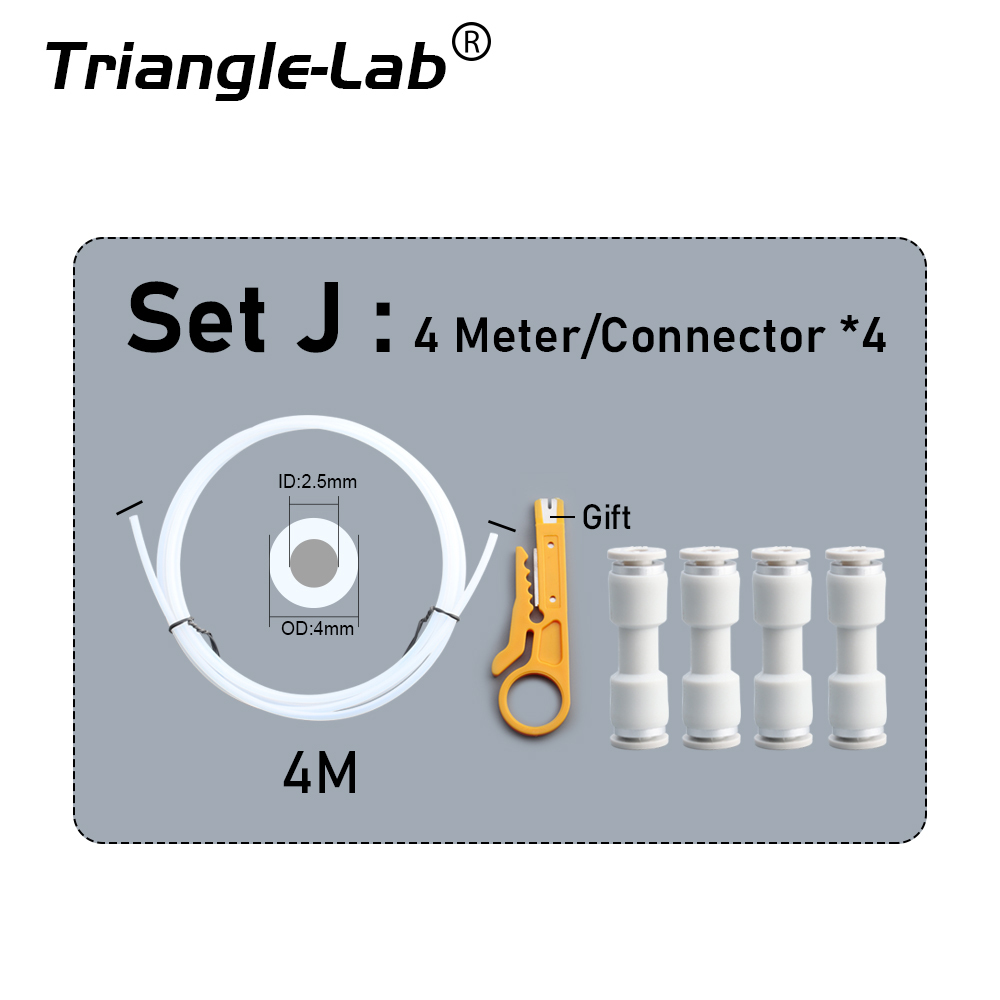 PTFE PLUS Translucent Teflon tube ID 2.5MM OD 4MM