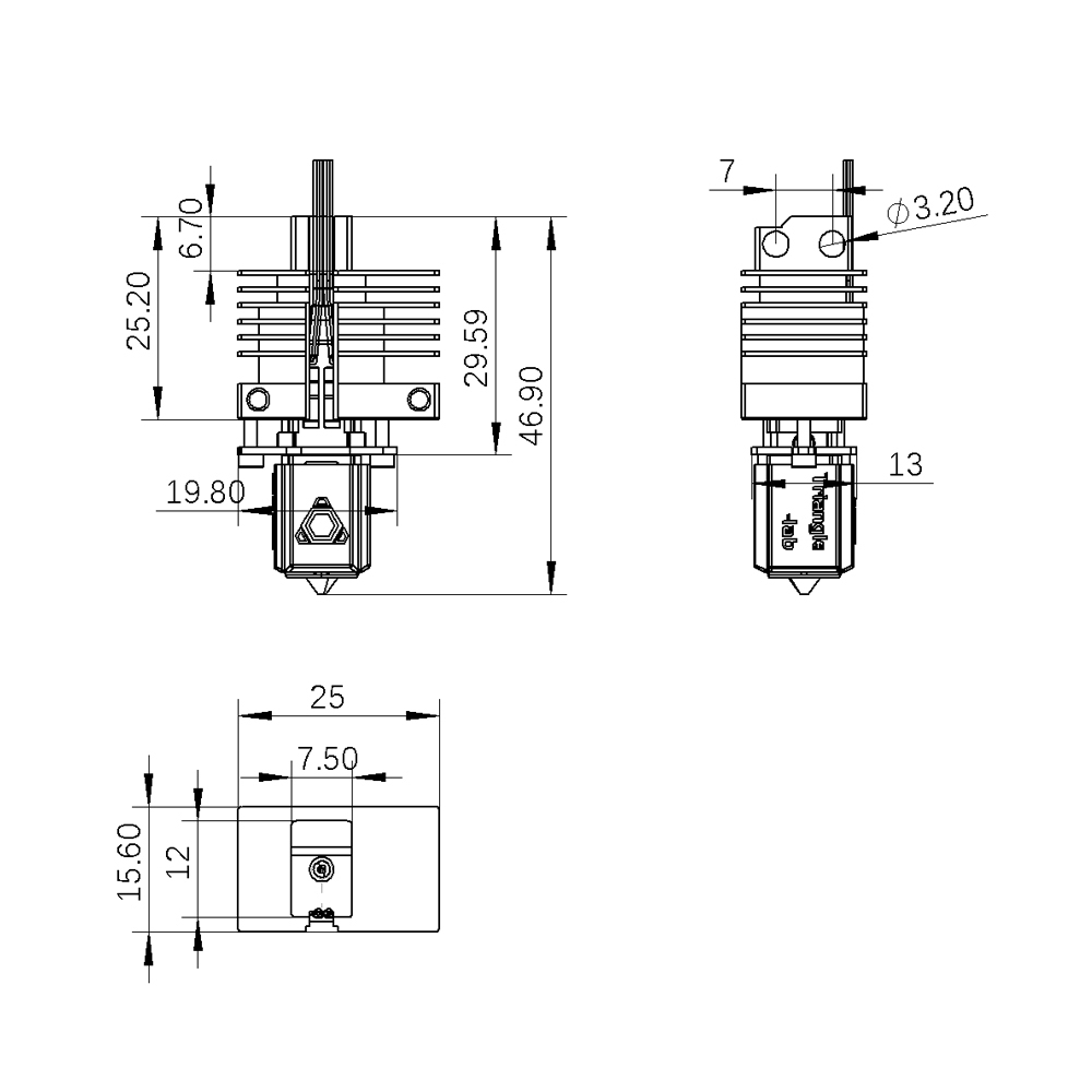 CHC XP1 Hotend