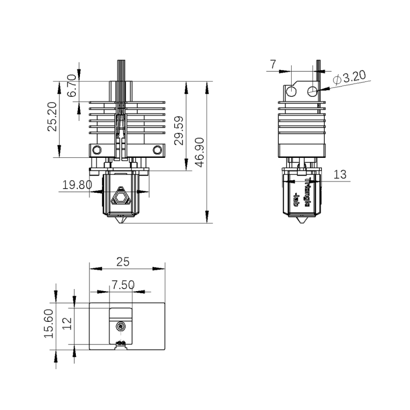 CHC XP1 Hotend