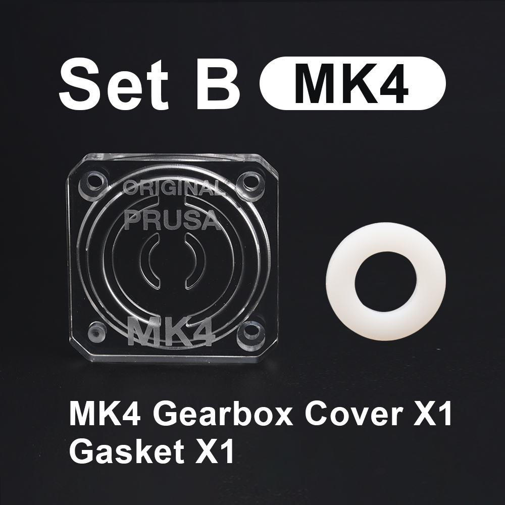 Transparent Gearbox Cover for Prusa MK4