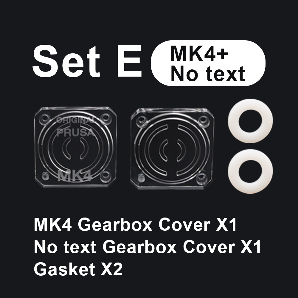 Transparent Gearbox Cover for Prusa MK4