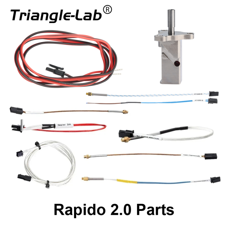 Rapido V2.0 Heater cartridges thermistor Heatblock