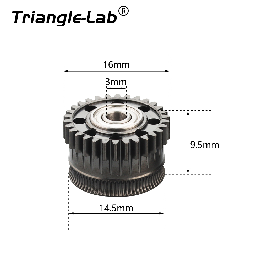 Upgrade Extruder Gear For Creality K2 serie All Metal Filament