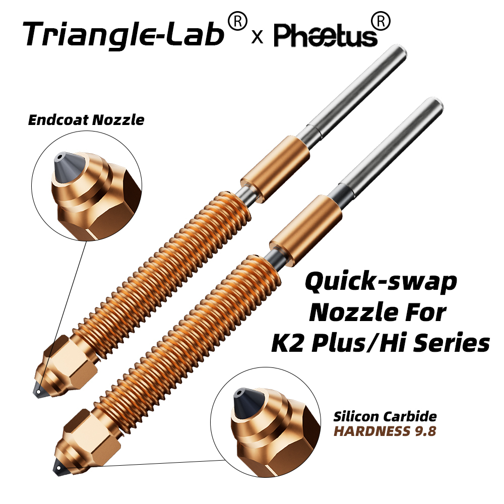 Endcoat Silicon Carbide Nozzle For Creality K2 Plus Nozzle