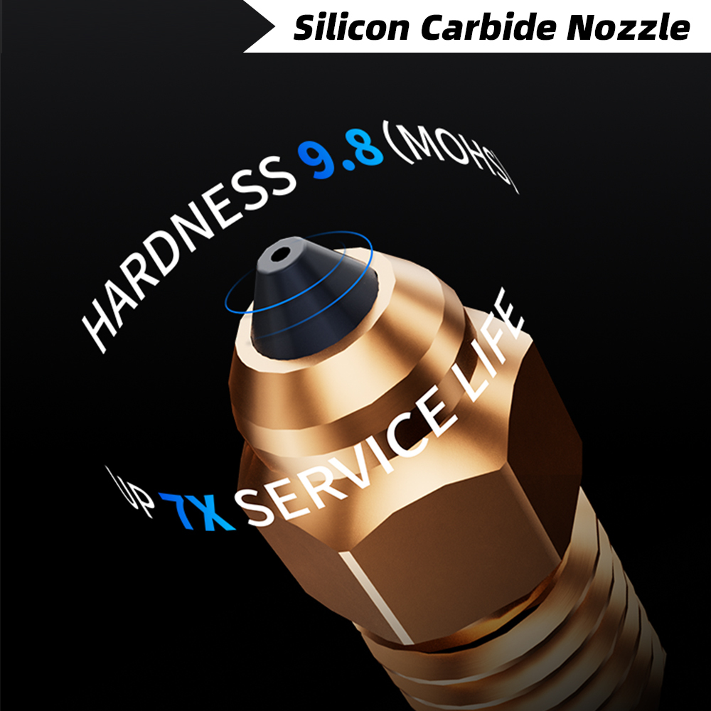 Endcoat Silicon Carbide Nozzle For Creality K2 Plus Nozzle