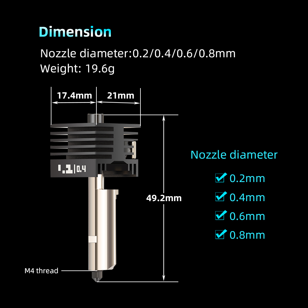 Bambu Lab H2D Assembly Hotend Kit