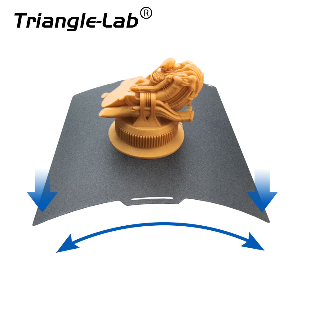 Bambulab A1/P1 Double Sided Textured PEI Spring Steel Sheet 256x256mm