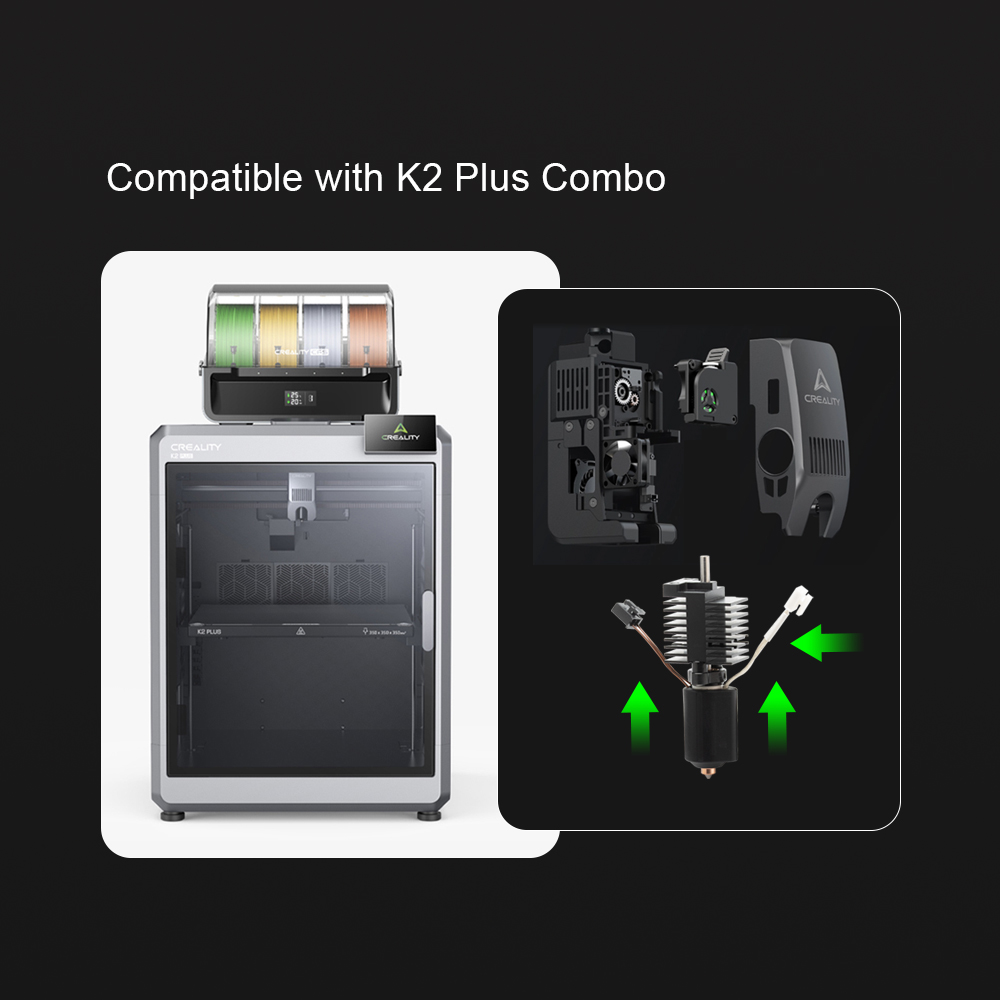 Creality K2 Plus Kit De Bloc Chauffant En Céramique Buse D'échange Rapide 350 ° Résistance Aux Hautes Températures C Pour Pièces D'imprimante 3D K2 Plus