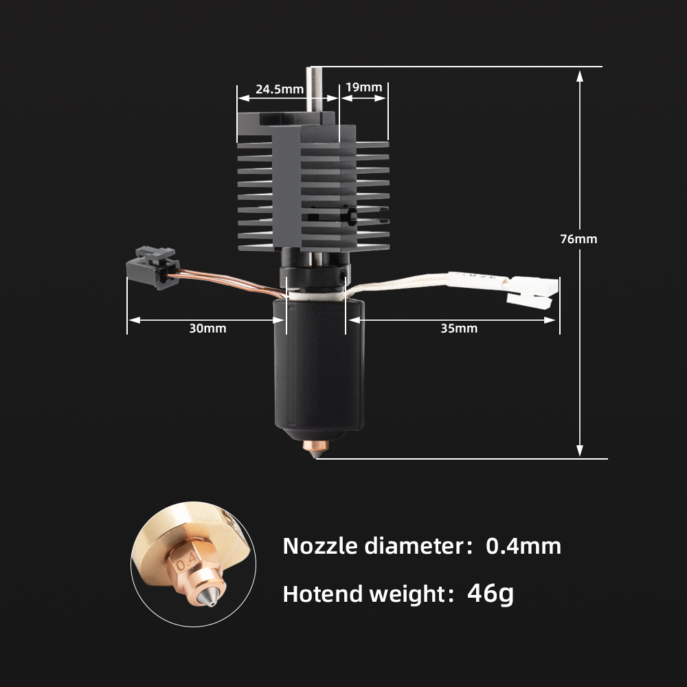 Creality K2 Plus Ceramic Heating Block Replacement Hot End