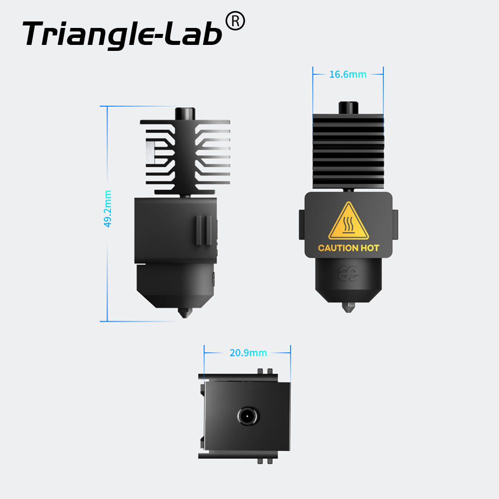Trianglelab Conch Hotend Endcoat Nozzle Hardened steel nozzle Hotend Mounting Heating Assembly For Bambu Lab A1 Mini Accessories