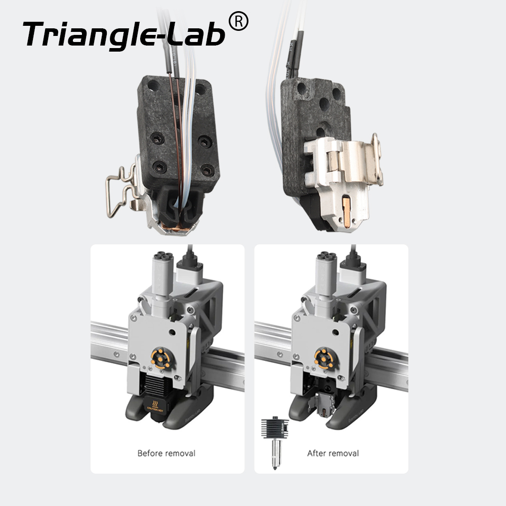 Trianglelab Conch Hotend Endcoat Nozzle Hardened steel nozzle Hotend Mounting Heating Assembly For Bambu Lab A1 Mini Accessories