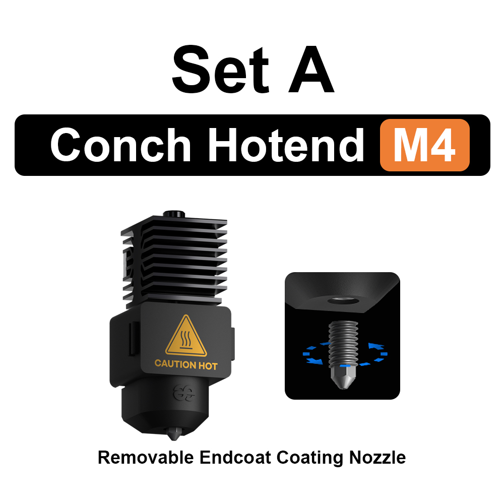 Trianglelab Conch Hotend Endcoat Nozzle Hardened steel nozzle Hotend Mounting Heating Assembly For Bambu Lab A1 Mini Accessories