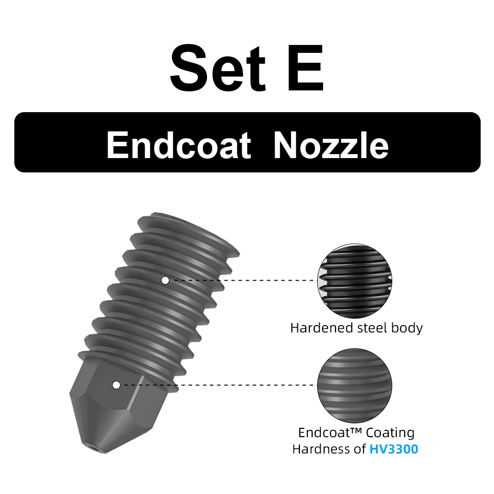 Trianglelab Conch Hotend Endcoat Nozzle Hardened steel nozzle