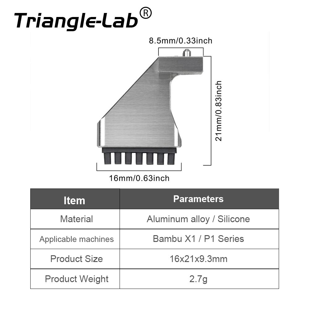 Silicone Brush Nozzles Wiper For Bambu Lab X1 P1