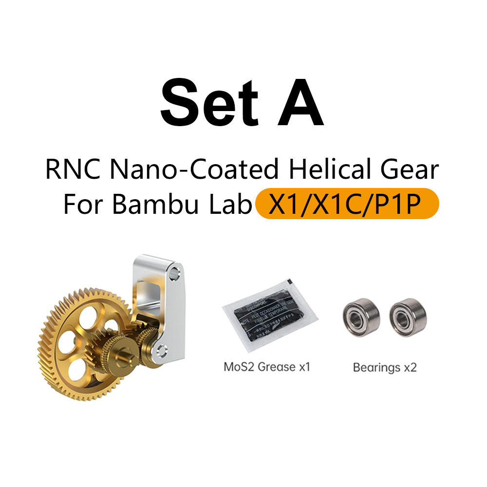 Extruder Gear For Bambu Lab P1P P1S X1C A1 A1 MINI Gear