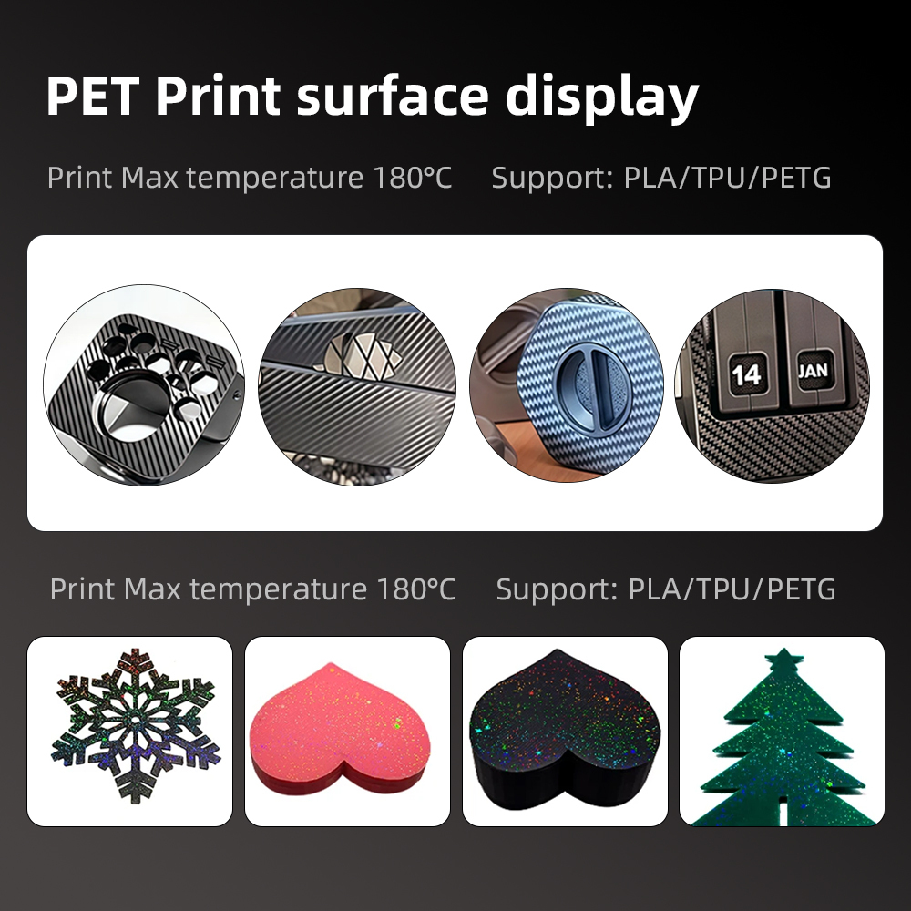 310x310mm 256x256mm 25x235mm PEI PET PEY Build Plate double-sided textured board