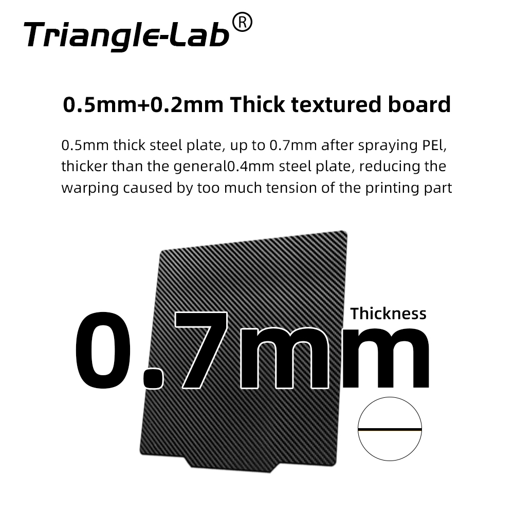 310x310mm 256x256mm 25x235mm PEI PET PEY Build Plate double-sided textured board