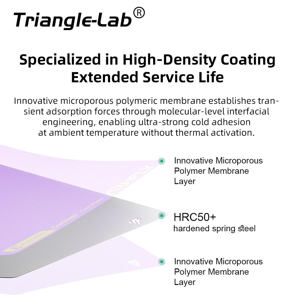 256*256mm Conwebr™ Cool Plate For Bambulab X1/P1/A1