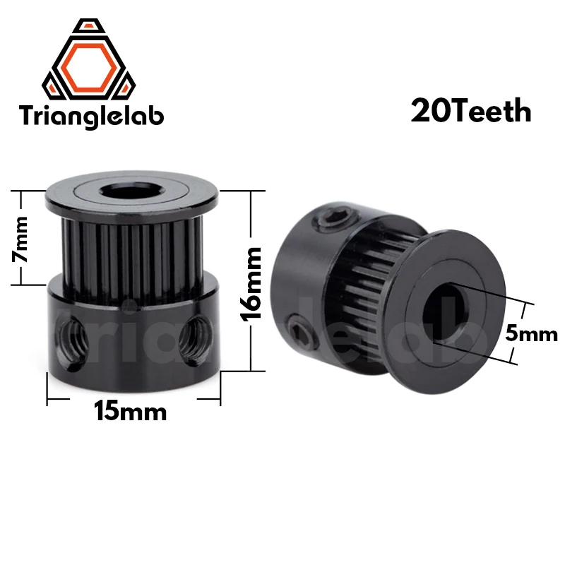 Black 2GT 20T 6MM P5