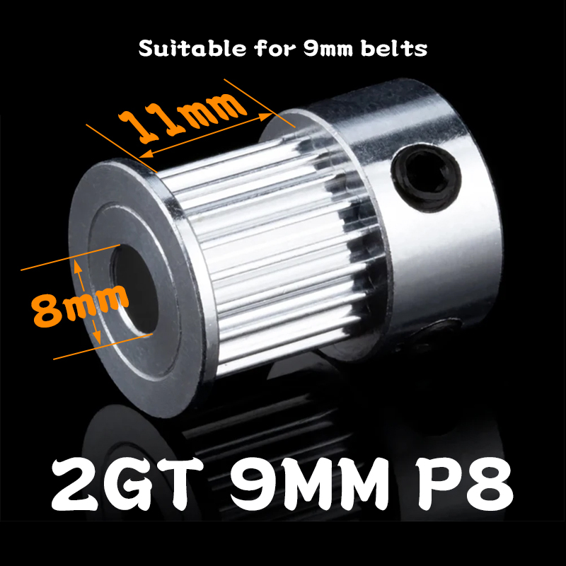 9mm 20 teeth Aluminum Timing Pulley Belt Pulley