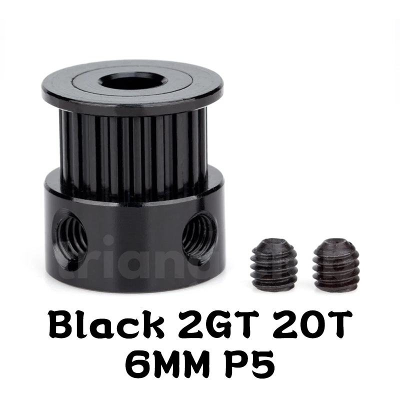 Black 2GT 20T 6MM P5