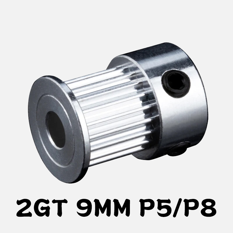 9mm 20 P5 / P8 teeth Aluminum Timing Pulley Belt Pulley