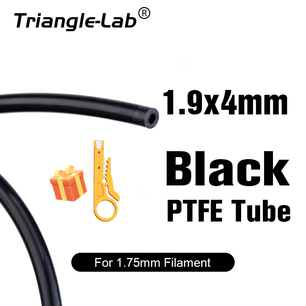 1.9x4mm ID1.9mm OD4mm PTFE Tube Teflonto For 1.75mm filament
