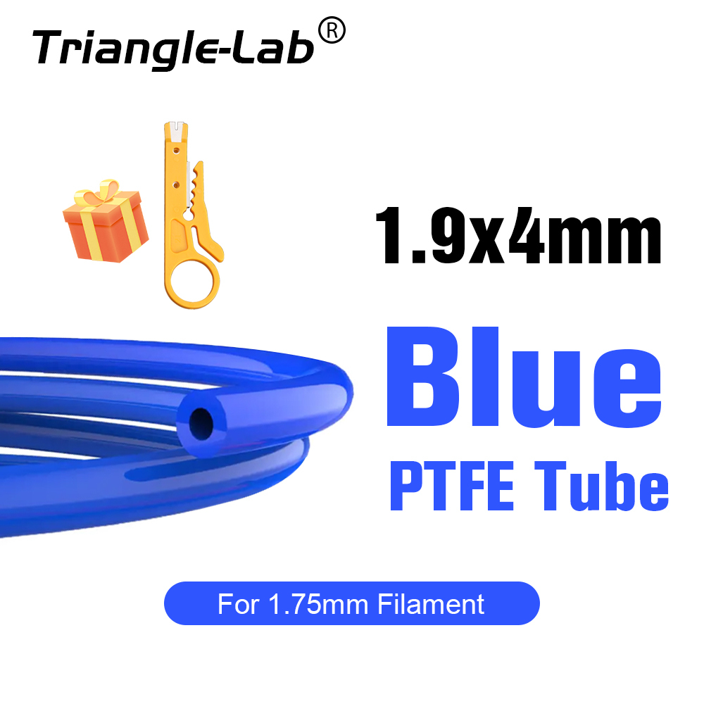1.9x4mm ID1.9mm OD4mm PTFE Tube Teflonto For 1.75mm filament