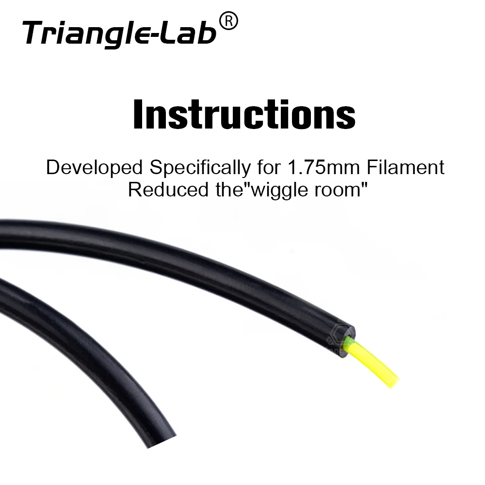 1.9x4mm ID1.9mm OD4mm PTFE Tube Teflonto For 1.75mm filament