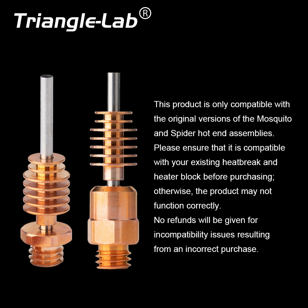 SF & HF Heatbreak / Heating block For Spider Hotend