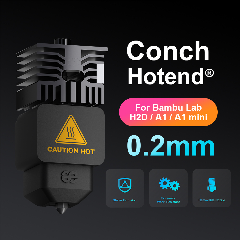 Trianglelab＆Phaetus Conch Hotend Perfect Fit for H2D/A1/A1 mini
