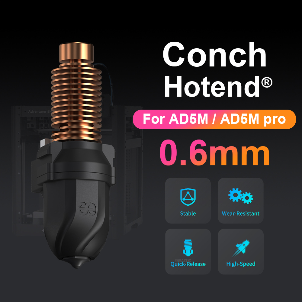 Trianglelab＆Phaetus Conch Hotend® Perfect Fit for Flashforge AD5M/AD5M pro