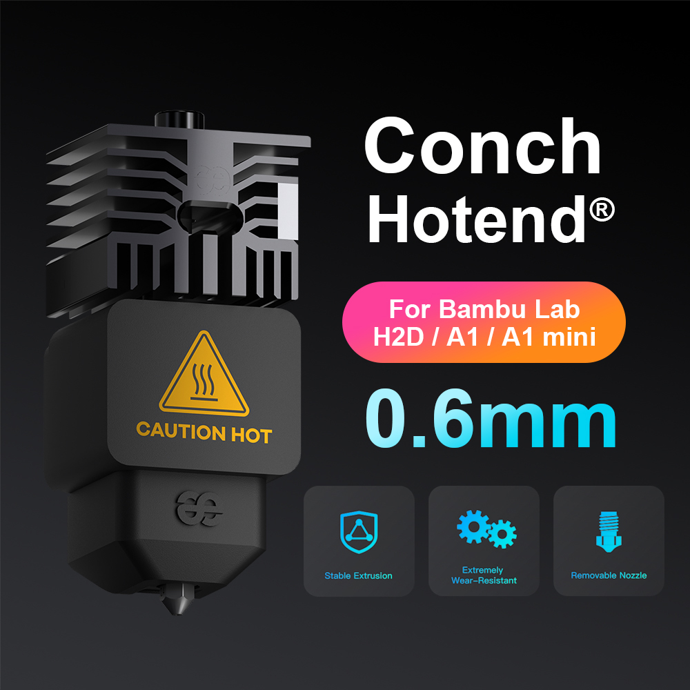 Trianglelab＆Phaetus Conch Hotend Perfect Fit for H2D/A1/A1 mini