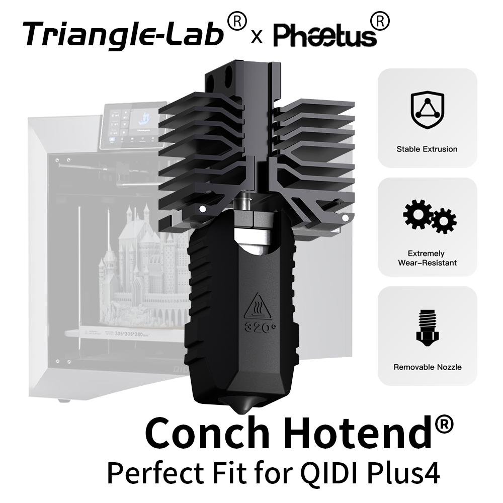 Trianglelab＆Phaetus Conch Hotend Perfect Fit for QIDI Plus4