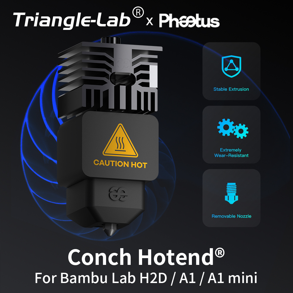 Trianglelab＆Phaetus Conch Hotend Perfect Fit for H2D/A1/A1 mini