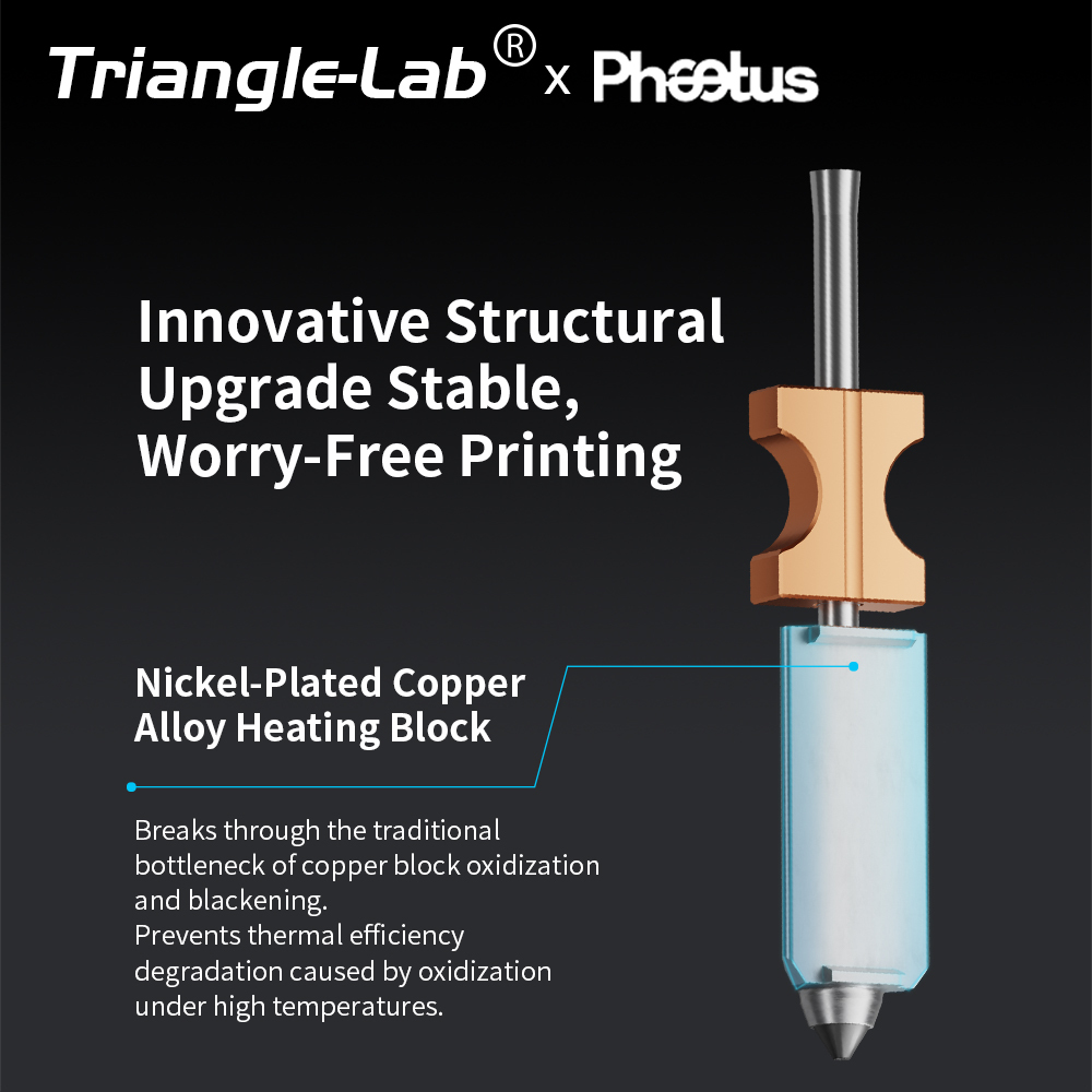 Trianglelab＆Phaetus Silicon Carbide Nozzle Perfect Fit for Flashforge AD5X