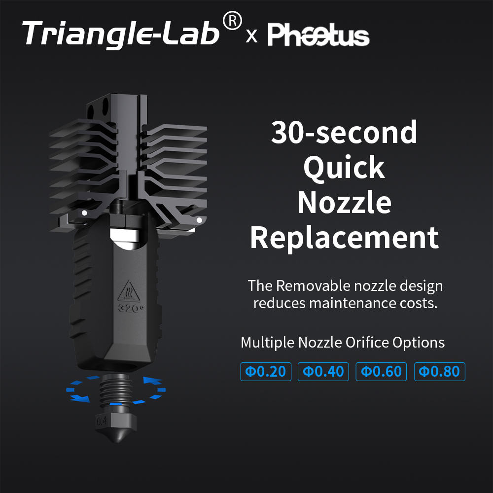Trianglelab＆Phaetus Conch Hotend Perfect Fit for QIDI Plus4