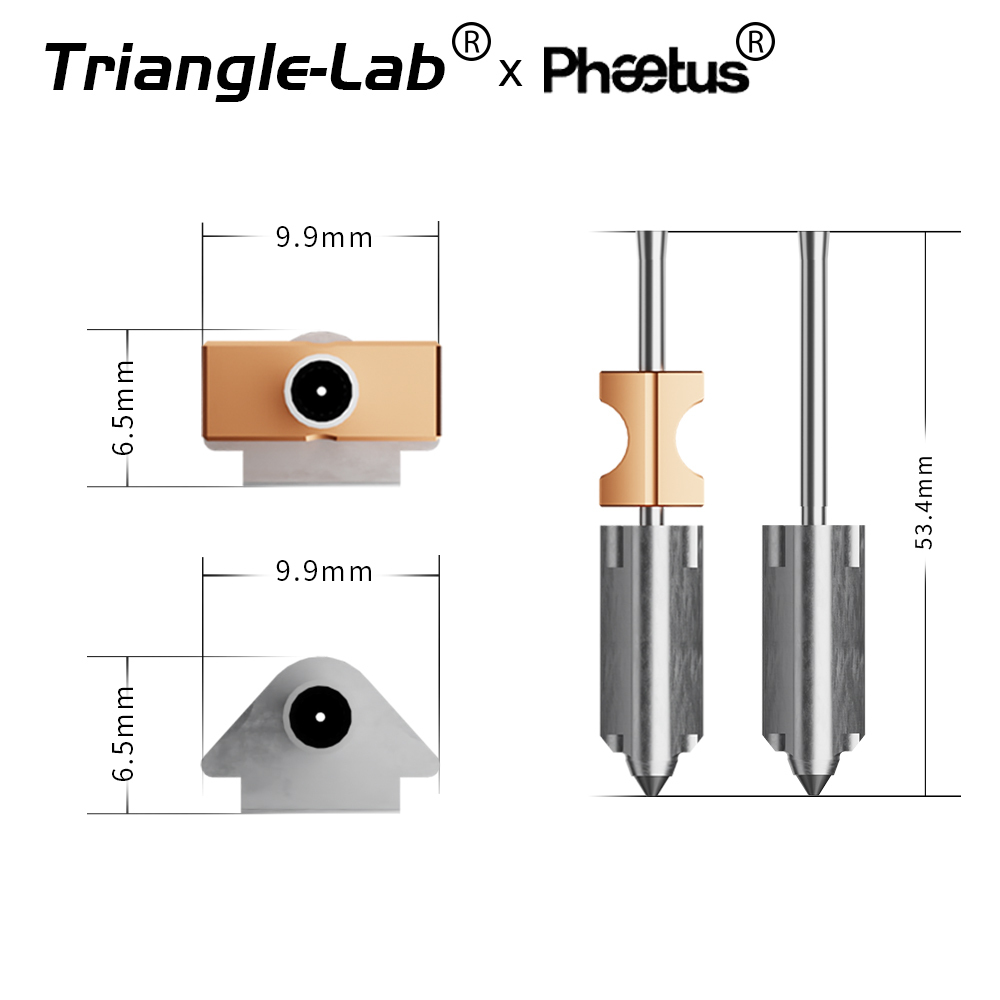 Trianglelab＆Phaetus Silicon Carbide Nozzle Perfect Fit for Flashforge AD5X