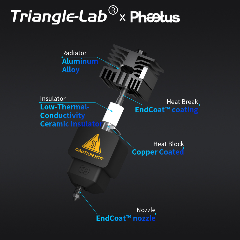Trianglelab＆Phaetus Conch Hotend Perfect Fit for H2D/A1/A1 mini