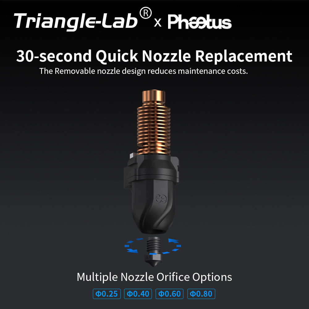Trianglelab＆Phaetus Conch Hotend® Perfect Fit for Flashforge AD5M/AD5M pro