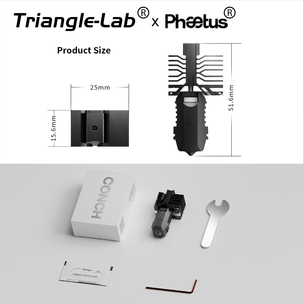 Trianglelab＆Phaetus Conch Hotend Perfect Fit for QIDI Plus4