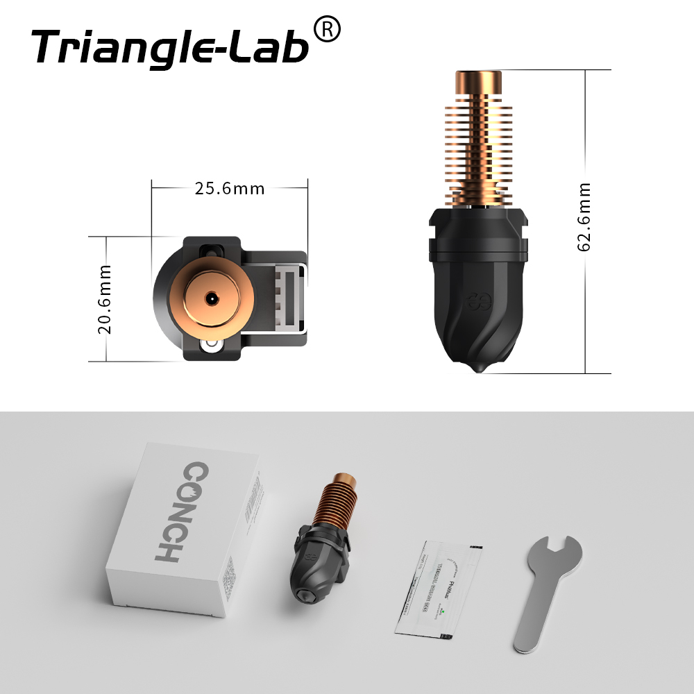 Trianglelab＆Phaetus Conch Hotend® Perfect Fit for Flashforge AD5M/AD5M pro