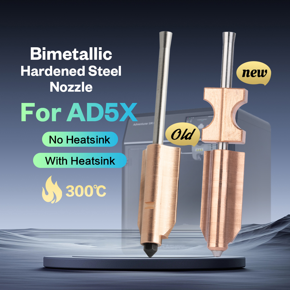 Bimetallic Hardened Steel Nozzle for Flashforge AD5X