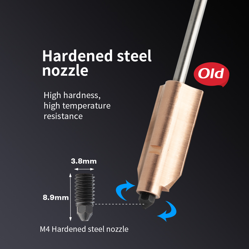 Bimetallic Hardened Steel Nozzle for Flashforge AD5X