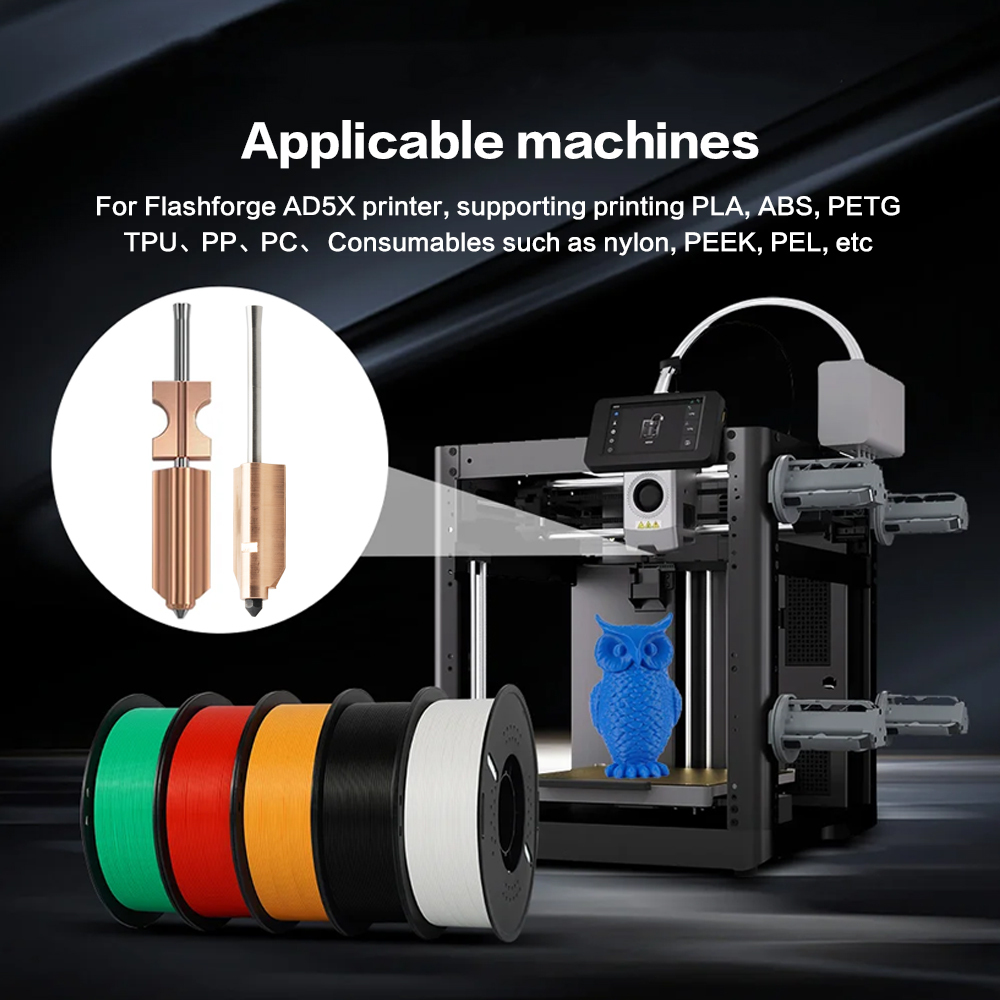 Bimetallic Hardened Steel Nozzle for Flashforge AD5X