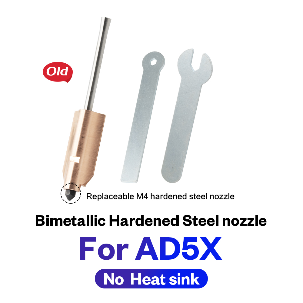 ダシリリオン Bimetallic Hardened Steel Nozzle for Flashforge AD5X