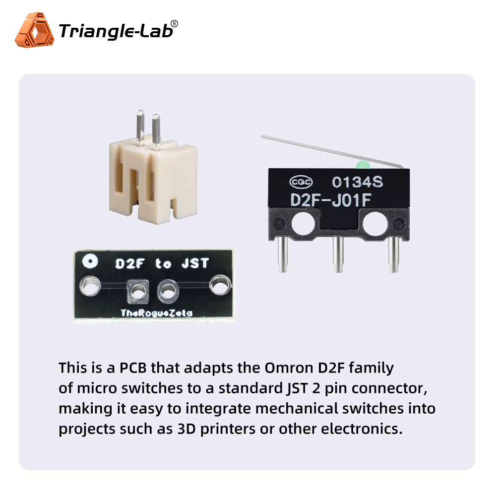 20 PCS D2F to JST adapter PCB
