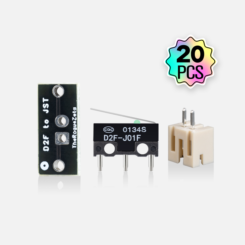 20 PCS D2F to JST adapter PCB